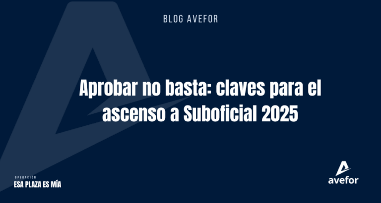 Análisis comparativo de notas en la oposición a Suboficial 2024 con claves para preparar el ascenso en 2025