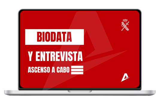 Carátula del curso de preparación de la Biodata y entrevista ascenso Cabo de AVEFOR