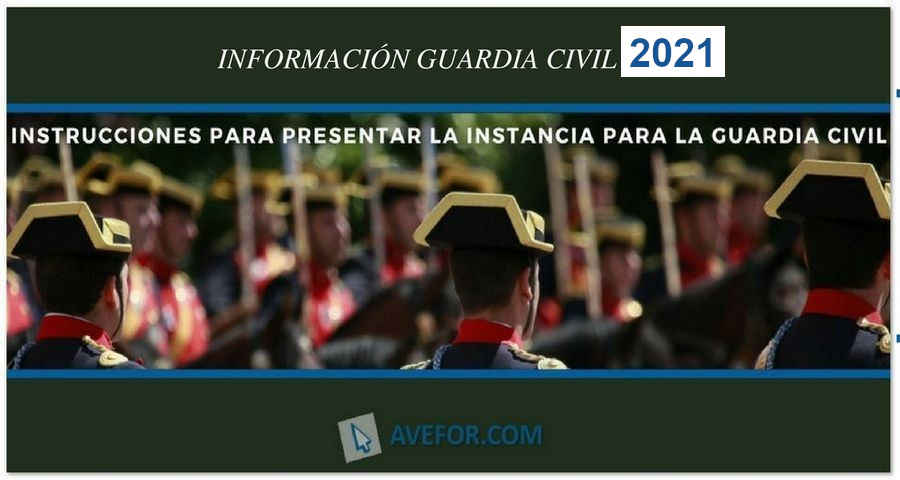 Instancia para la Guardia Civil 2021-2022