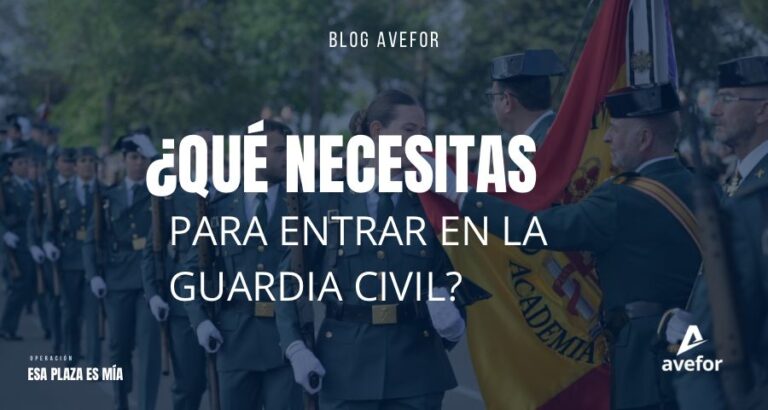 Fotomontaje par ala entrada Qué necesitas para entrar en la Guardia Civil del blog de AVEFOR