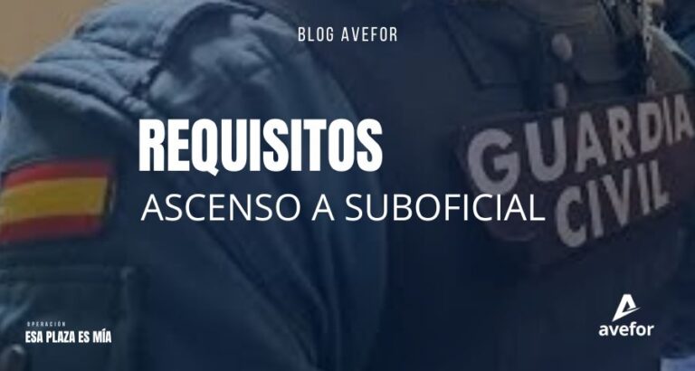 Post sobre los requisitos de titulación para el ascenso a Suboficial de la Guardia Civil