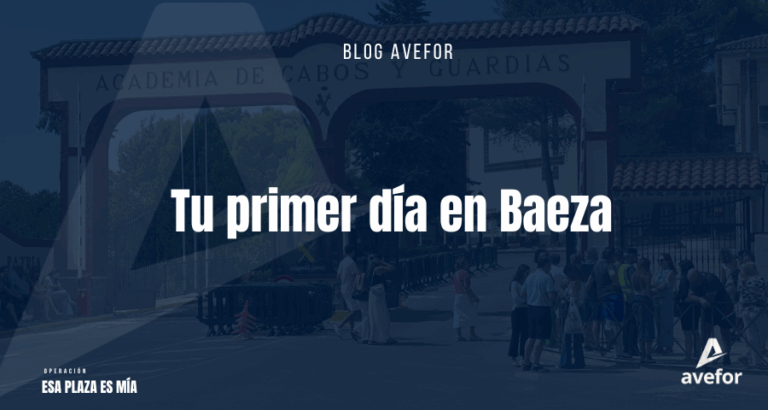 Imagen de la entrada de colegio de la Guardia Civil en Baeza