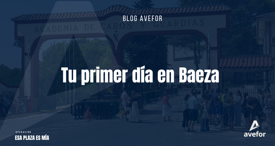 Imagen de la entrada de colegio de la Guardia Civil en Baeza